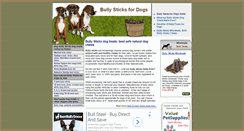 Desktop Screenshot of bullysticks4dogs.com